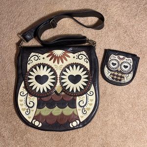 Loungefly owl handbag and wallet